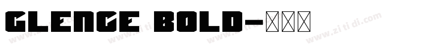 Glence Bold字体转换